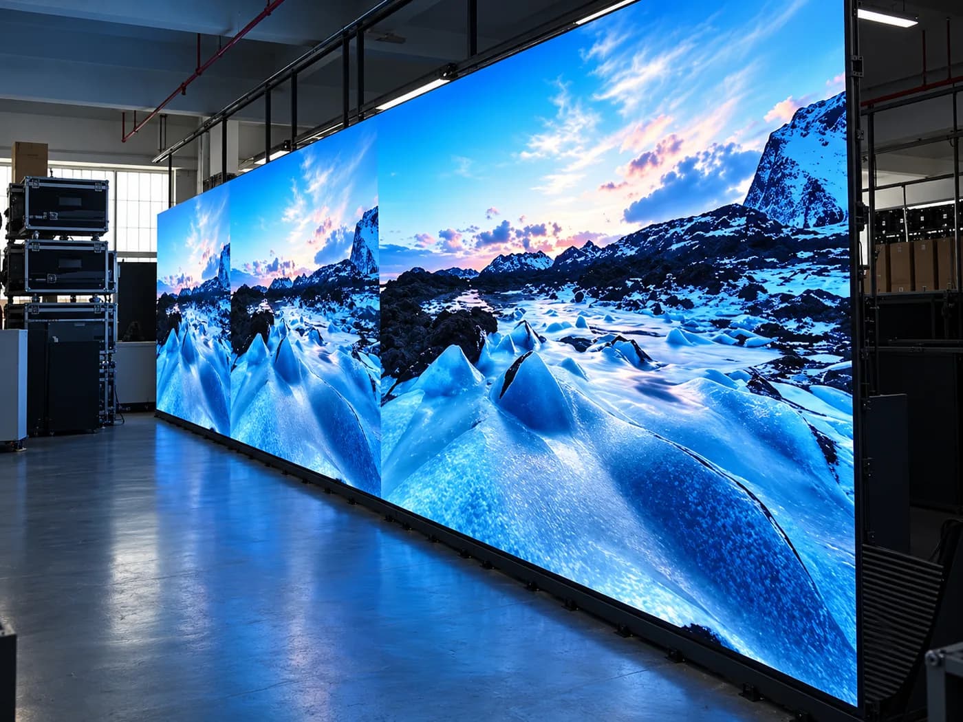 LED video wall on stage at an event